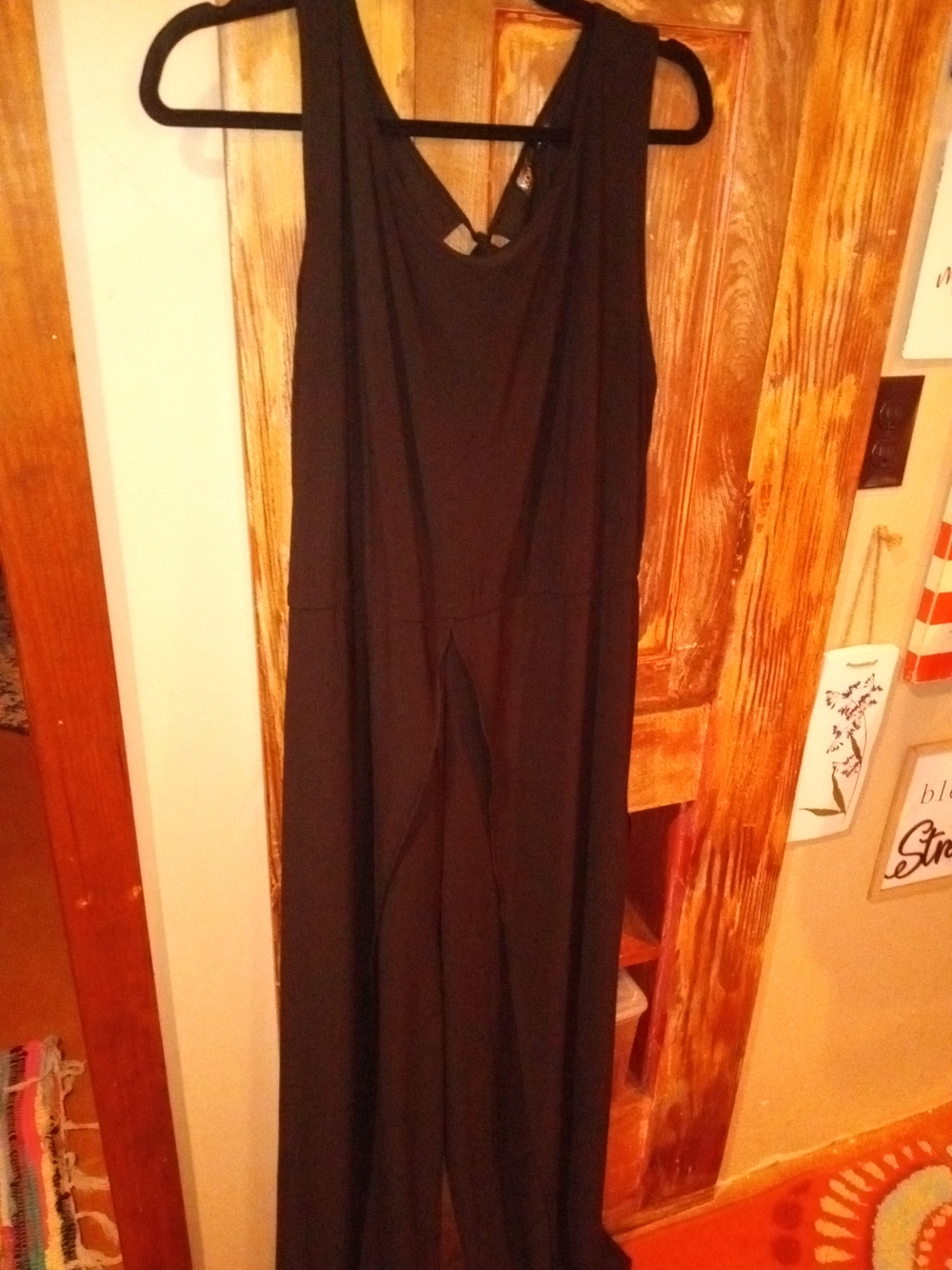 Women's Black Sleeveless Jumpsuit